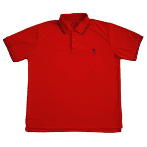 3/$20 Albert Morris Comfort Red & Blue Polo Shirt